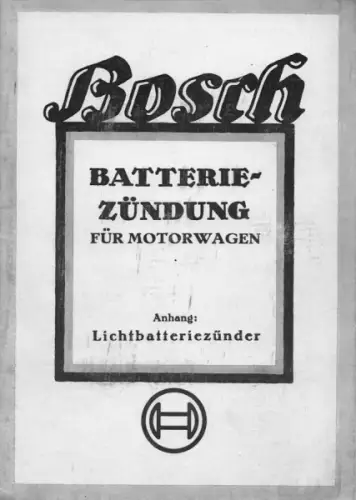 Bosch Batterie Zündung für Motorwagen 4.1934