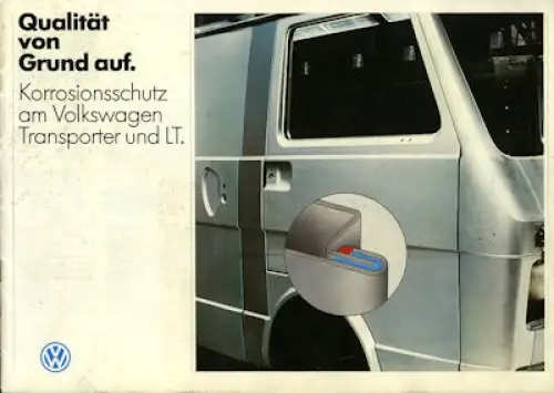 VW T 3 / LT Korrosionsschutz Prospekt 1985