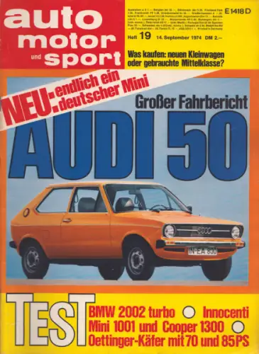 Auto, Motor & Sport 1974 Heft 19