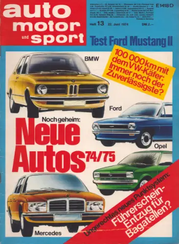 Auto, Motor & Sport 1974 Heft 13