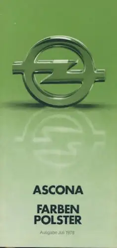 Opel Ascona B Farben 7.1978