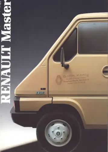 Renault Master Prospekt ca. 1985