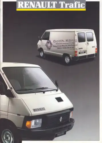 Renault Trafic Prospekt 1987