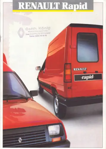 Renault Rapid Prospekt 1987
