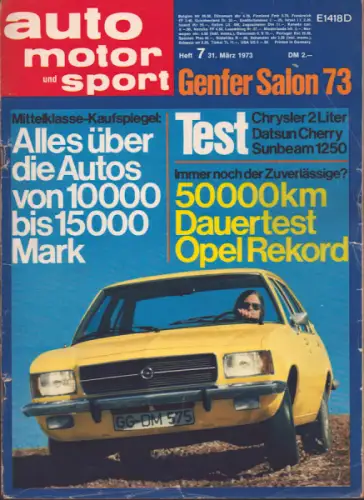 Auto, Motor & Sport 1973 Heft 7