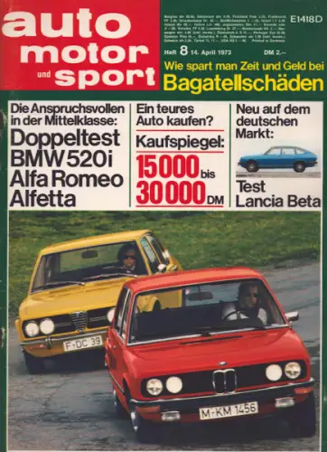 Auto, Motor & Sport 1973 Heft 8