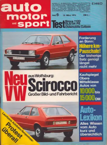 Auto, Motor & Sport 1974 Heft 6