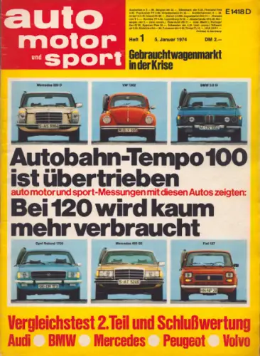 Auto, Motor & Sport 1974 Heft 1
