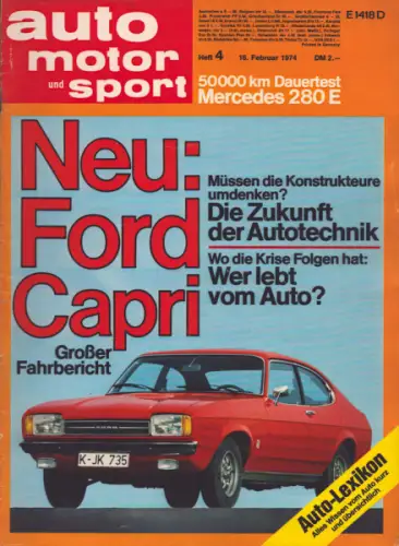 Auto, Motor & Sport 1974 Heft 4