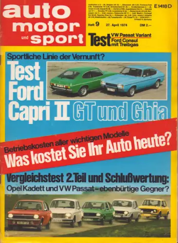 Auto, Motor & Sport 1974 Heft 9