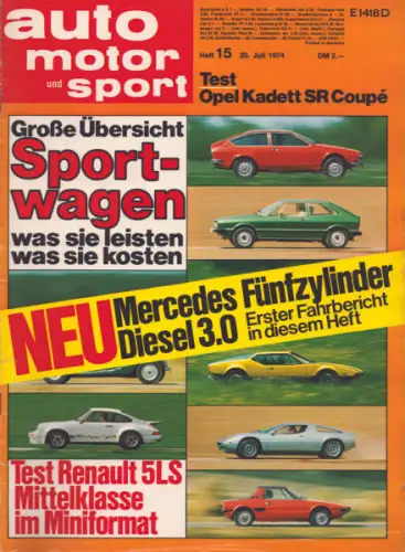 Auto, Motor & Sport 1974 Heft 15