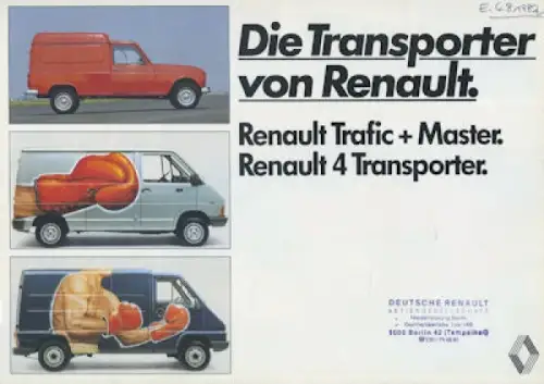Renault Transporter Prospekt 1982