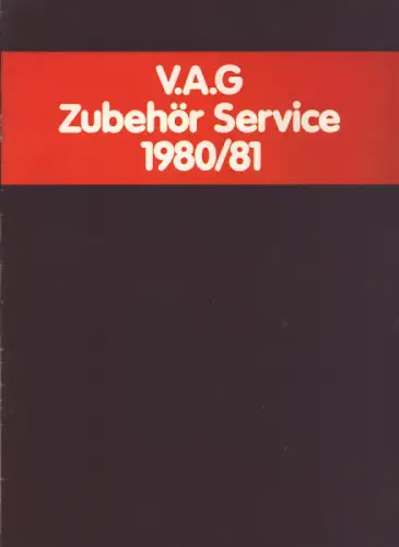 VW Zubehör Programm 1980/81