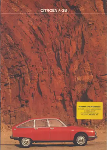 Citroen GS Prospekt 8.1977