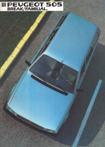 Peugeot 505 Break / Familial. Prospekt 1984