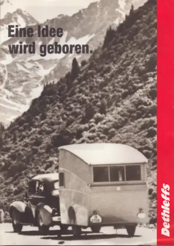 Dethleffs Retro Wohnwagen Prospekt 1987
