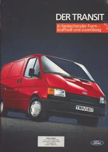 Ford Transit Prospekt 7.1986