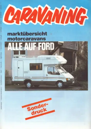 Ford Transit Caravaning Prospekt ca. 1987