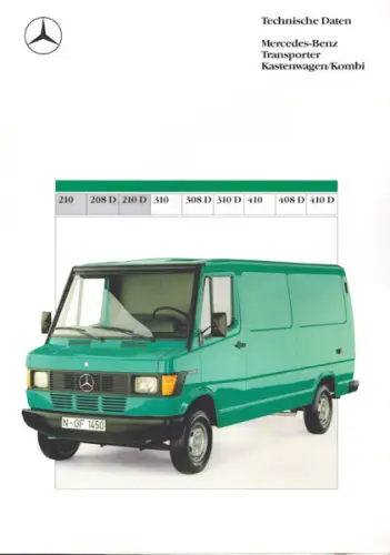 Mercedes-Benz Transporter/Kastenwagen/Kombi Prospekt 3.1989