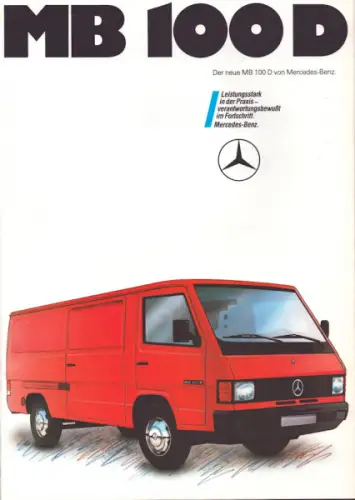 Mercedes-Benz MB 100 D Prospekt 8.1987