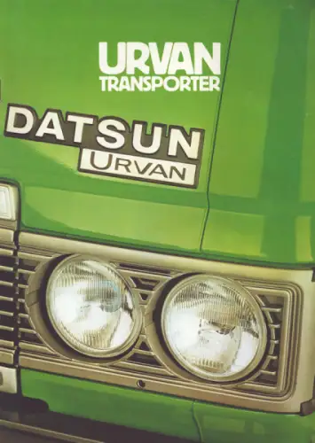 Datsun UrVan Transporter Prospekt ca. 1981