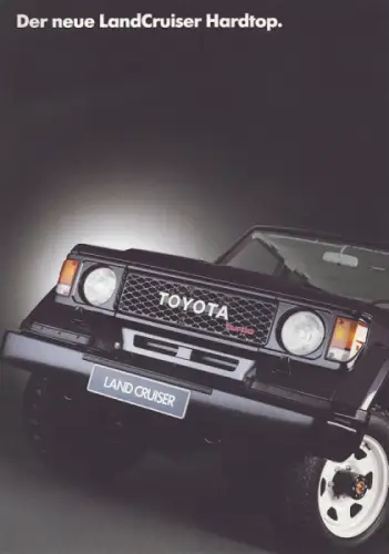 Toyota Land Cruiser Hardtop Prospekt 2.1986