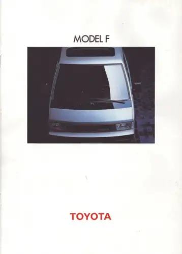 Toyota Modell F Prospekt 2.1984
