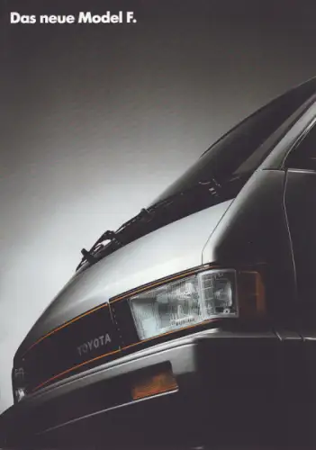 Toyota Modell F Prospekt 12.1985