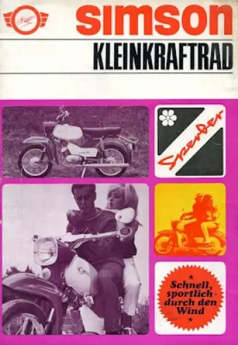 Simson Kleinkraftrad SR 4/3 Sperber Prospekt 1968