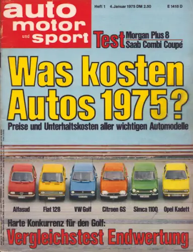 Auto, Motor & Sport 1975 Heft 1