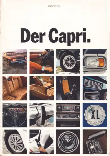 Ford Capri 2. Teil Prospekt 1970