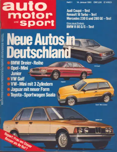 Auto, Motor & Sport 1981 Heft 1