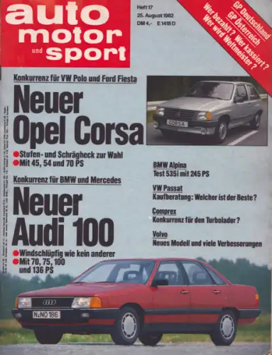 Auto, Motor & Sport 1982 Heft 17