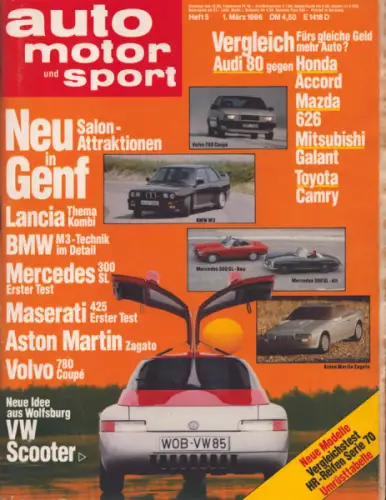 Auto, Motor & Sport 1986 Heft 5