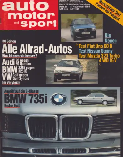 Auto, Motor & Sport 1986 Heft 23