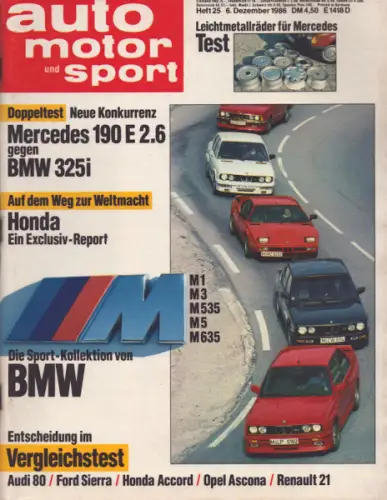 Auto, Motor & Sport 1986 Heft 25