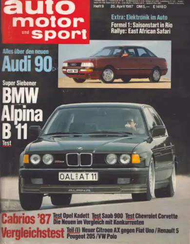 Auto, Motor & Sport 1987 Heft 9