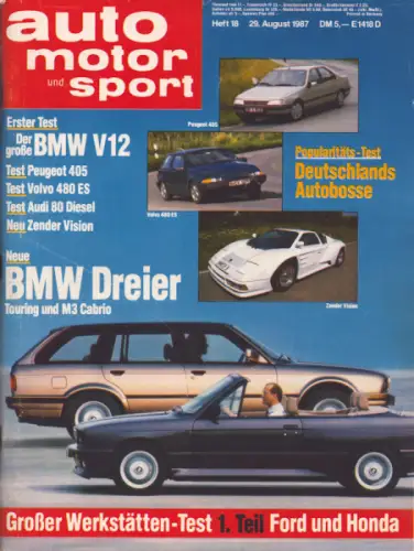 Auto, Motor & Sport 1987 Heft 18