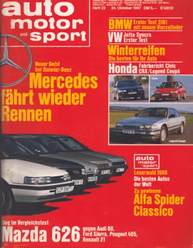Auto, Motor & Sport 1987 Heft 22