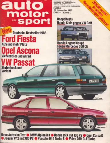 Auto, Motor & Sport 1987 Heft 24
