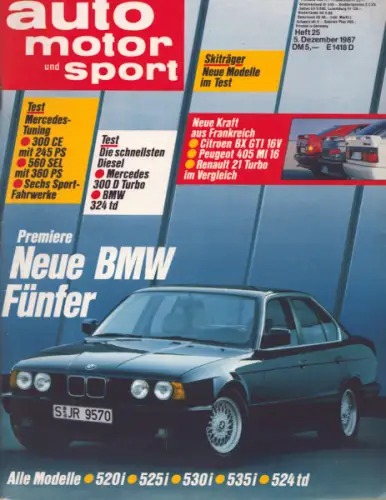 Auto, Motor & Sport 1987 Heft 25