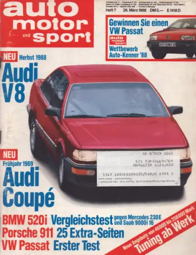 Auto, Motor & Sport 1988 Heft 7