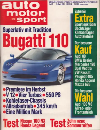 Auto, Motor & Sport 1991 Heft 9