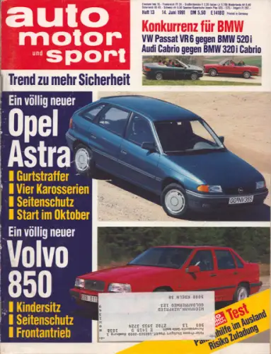 Auto, Motor & Sport 1991 Heft 13