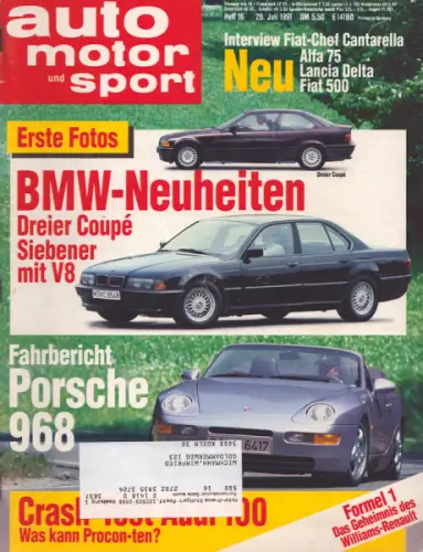 Auto, Motor & Sport 1991 Heft 16