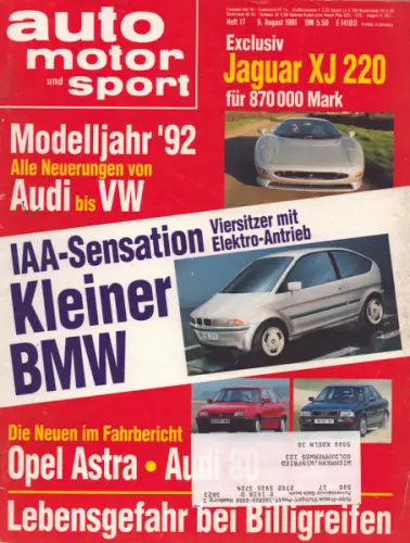 Auto, Motor & Sport 1991 Heft 17