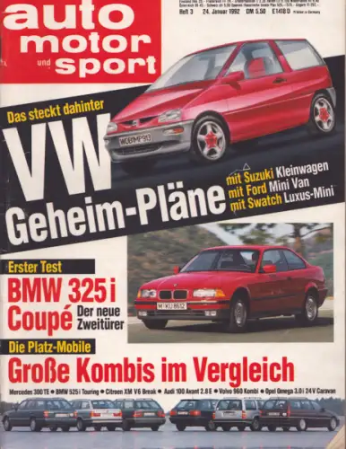 Auto, Motor & Sport 1992 Heft 3