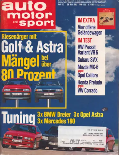Auto, Motor & Sport 1992 Heft 12