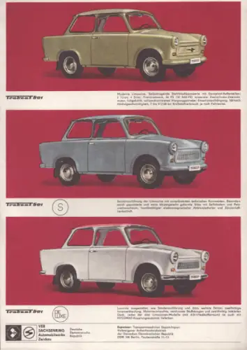 Trabant 601 Prospekt 1968