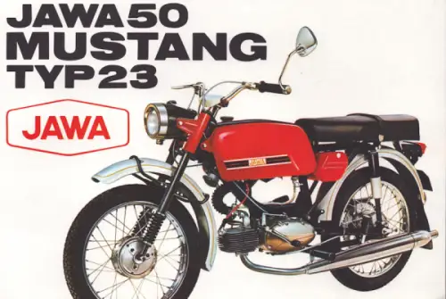 Jawa 50 Mustang Typ 23 Prospekt 1970er Jahre